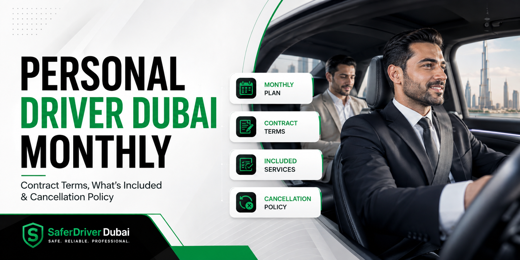personal driver dubai monthly