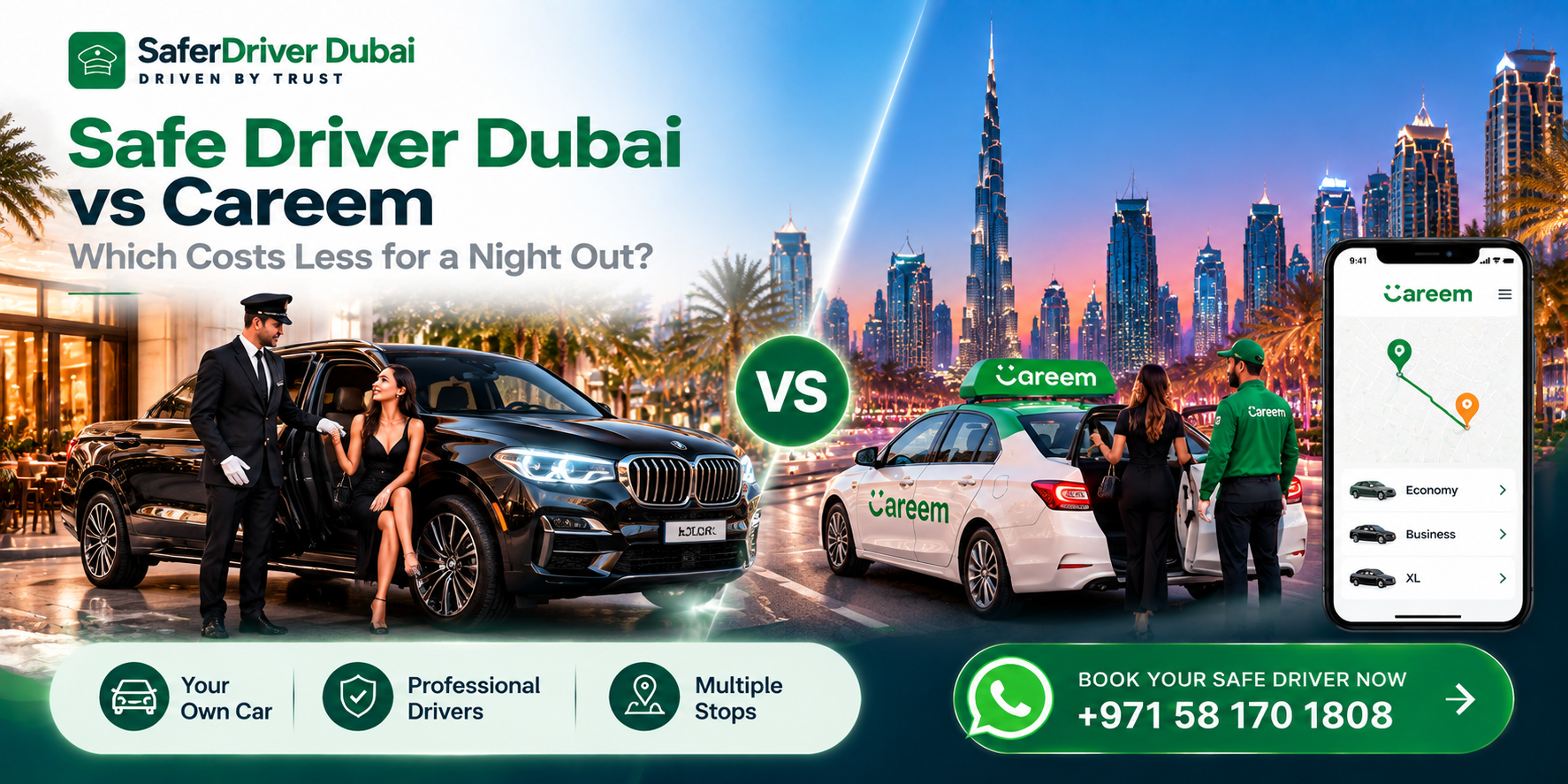 safe driver dubai vs careem